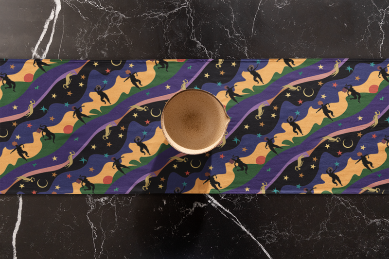 Autumn Dancers Table Runner | Black Joy Decor
