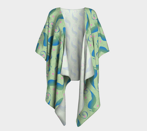 Seahorses Share Futures Draped Kimono | Queer Art