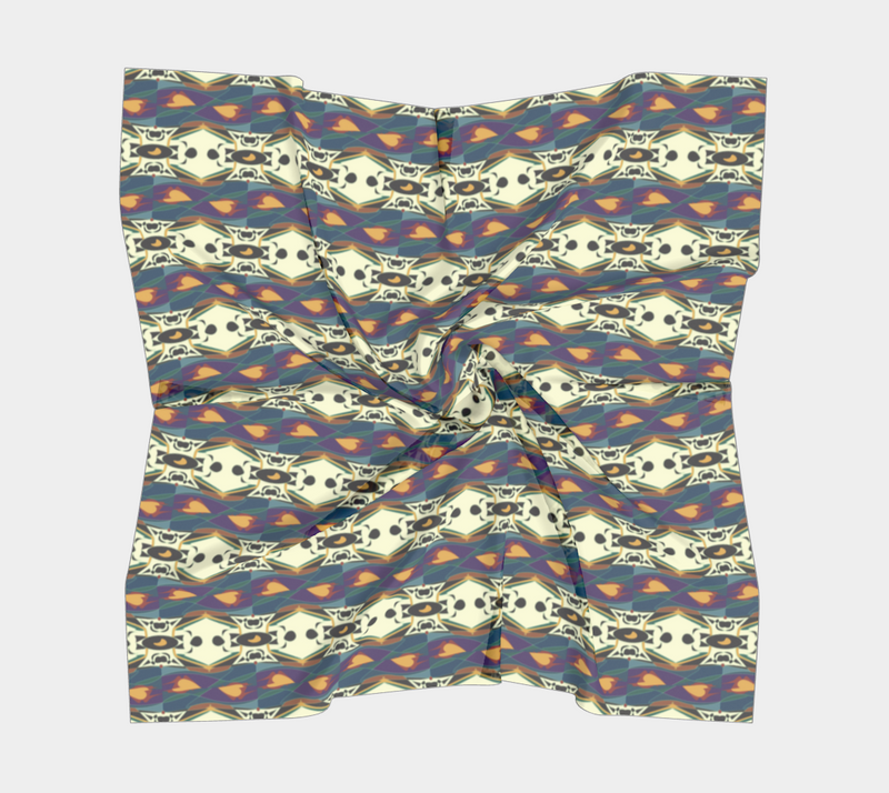 Spider Granma's Love Village Silk Square