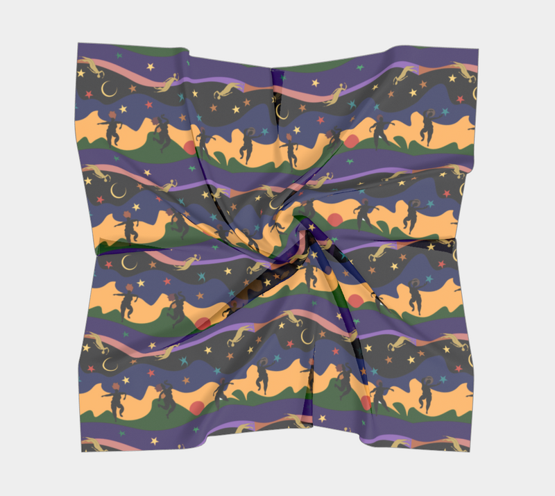 Autumn Dancers Silk Square