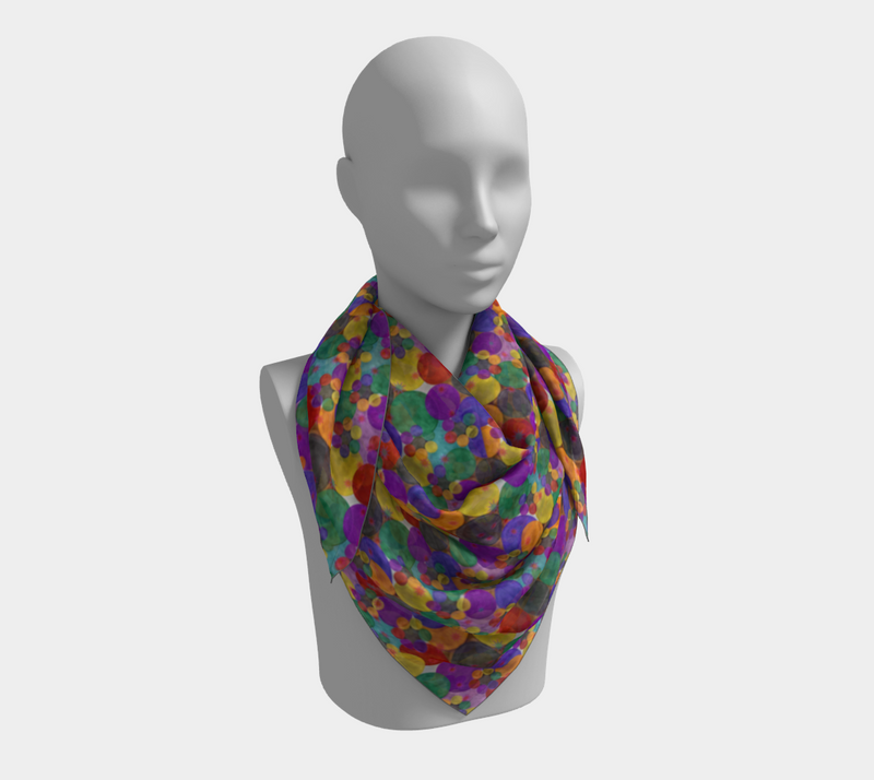 Bubbling With Pride Silk Square