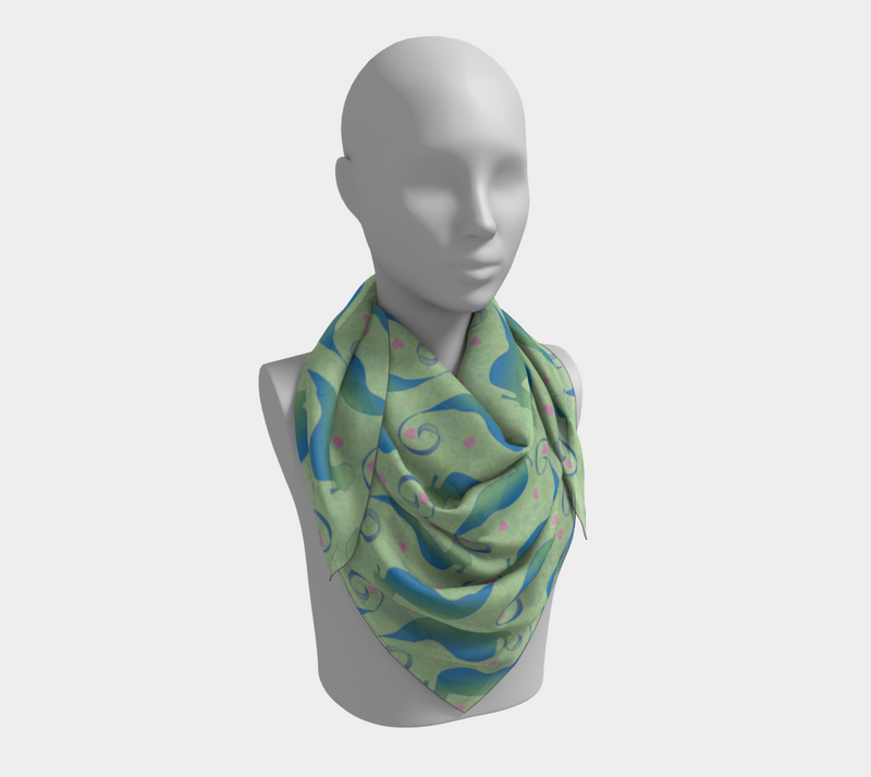 Seahorses Share Futures Silk Square | Queer Art