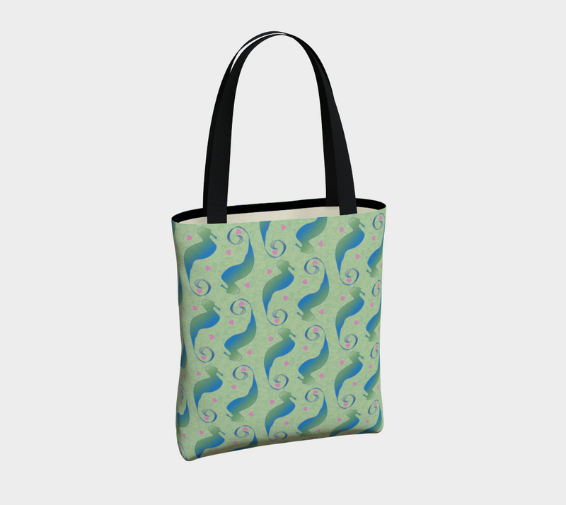 Seahorses Share Futures Tote Bag | Queer Art & Pride
