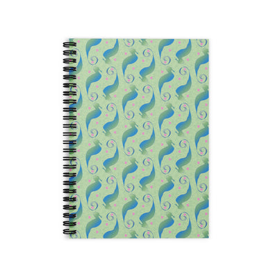 Seahorses Share Futures Spiral Notebook | Queer Art & Black Pride