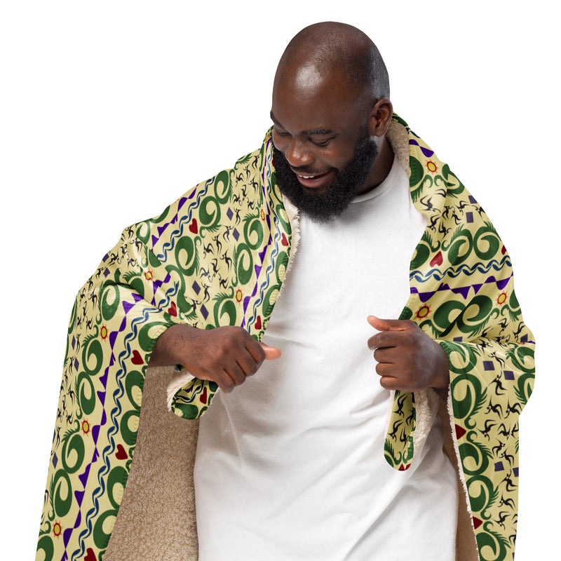 Cave Songs Sherpa Blanket | Black Queer Art