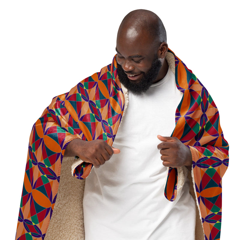 Ujima Sherpa Blanket | Kwanzaa Home Decor