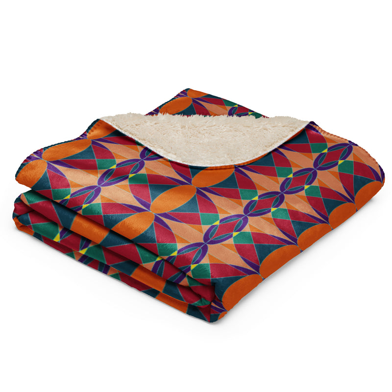 Ujima Sherpa Blanket | Kwanzaa Home Decor