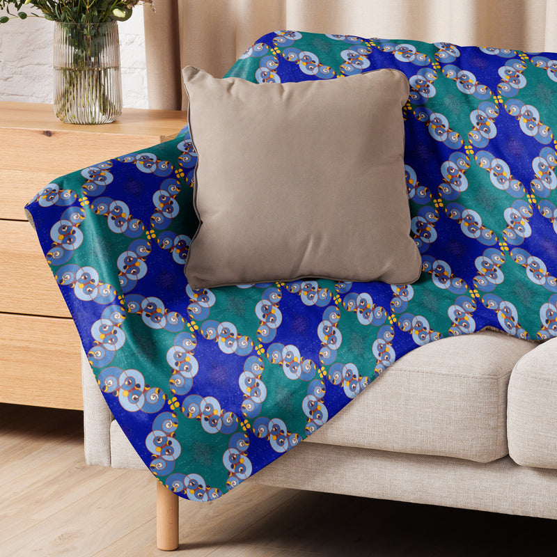 Ibu Agana Pathways Sherpa Blanket | Afrocentric Home Decor