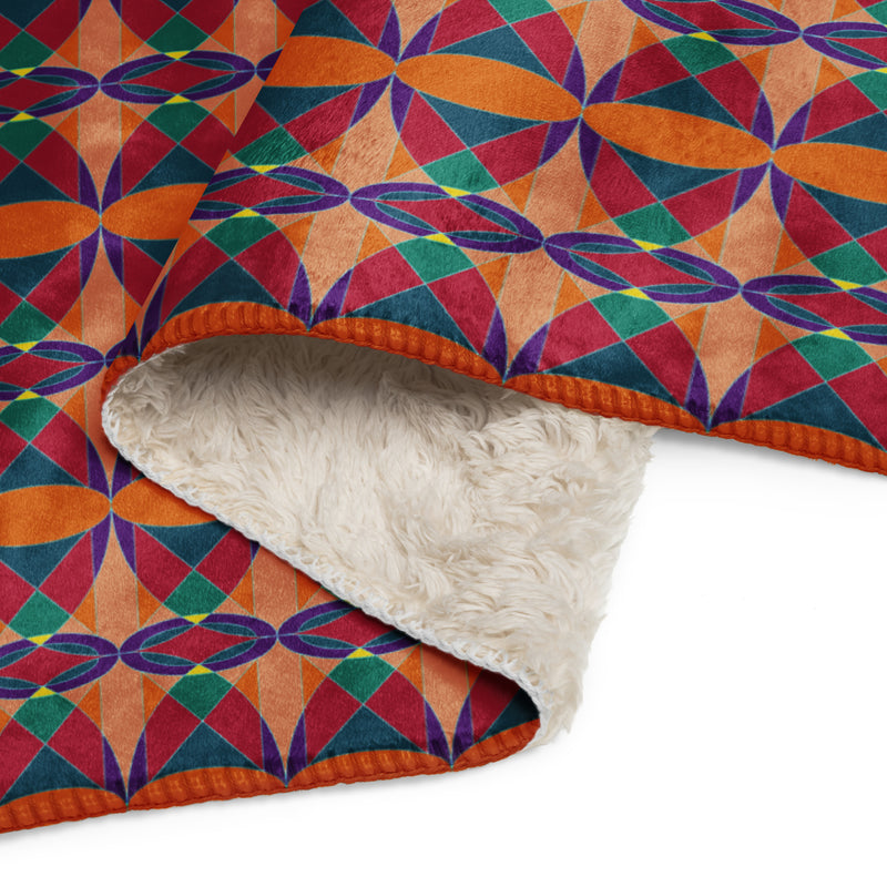 Ujima Sherpa Blanket | Kwanzaa Home Decor