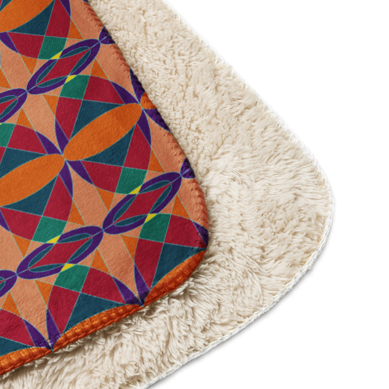 Ujima Sherpa Blanket | Kwanzaa Home Decor