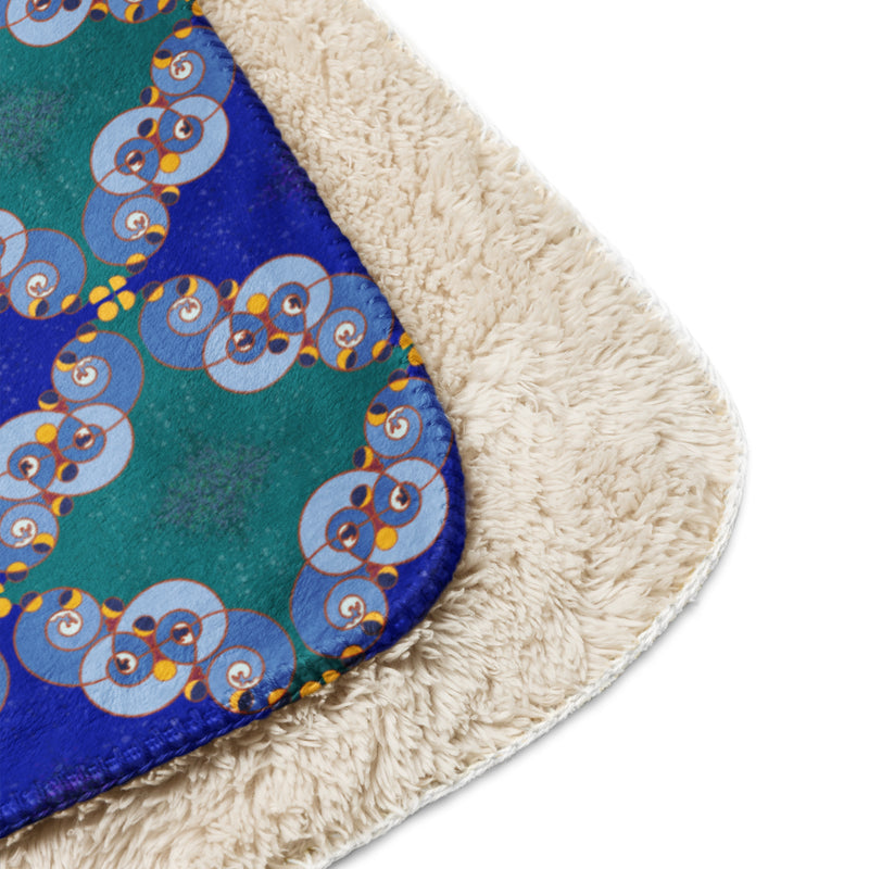 Ibu Agana Pathways Sherpa Blanket | Afrocentric Home Decor