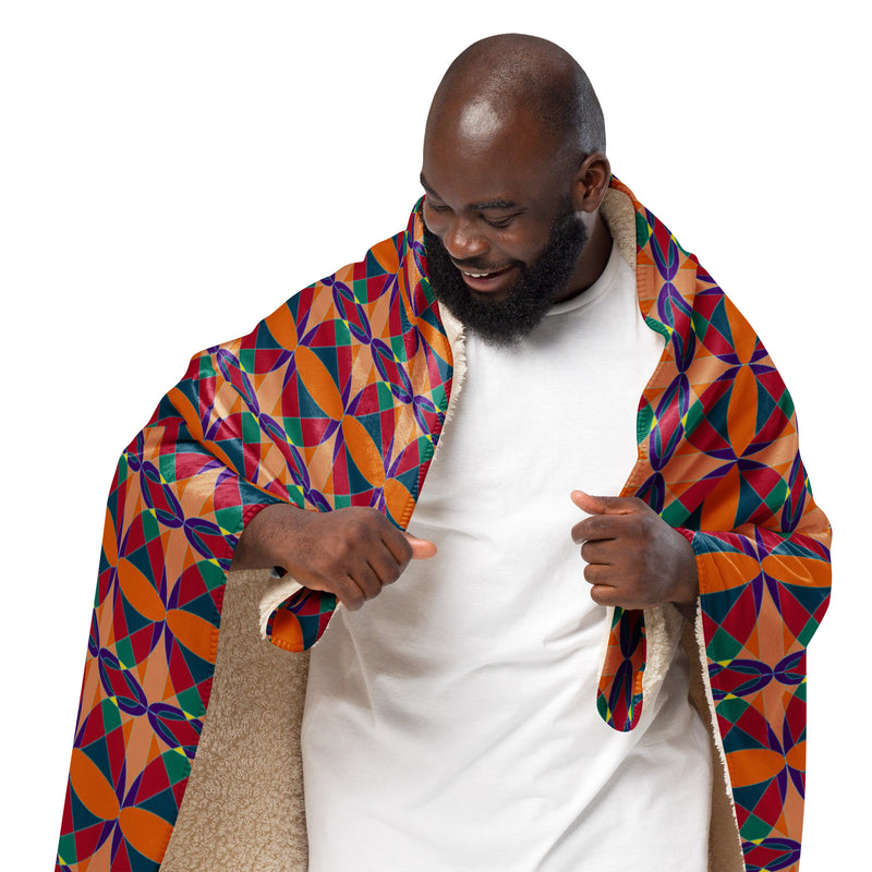 Ujima Sherpa Blanket | Kwanzaa Home Decor