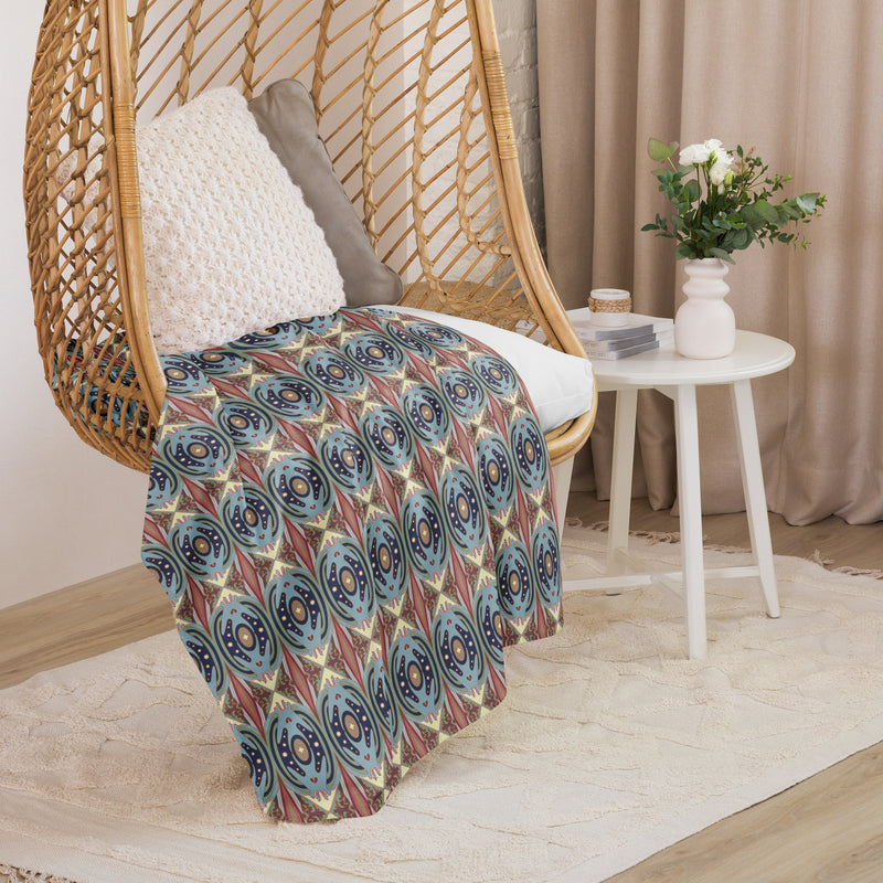 Exit The Cosmic Egg Sherpa Blanket | Black Queer Art