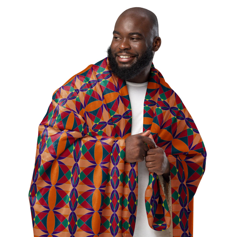 Ujima Sherpa Blanket | Kwanzaa Home Decor