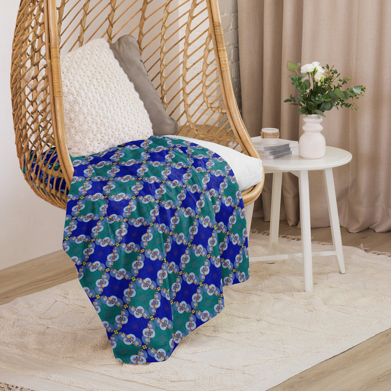 Ibu Agana Pathways Sherpa Blanket | Afrocentric Home Decor