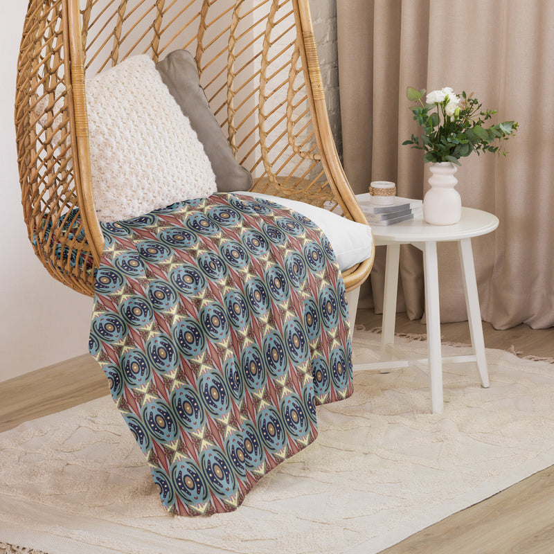 Exit The Cosmic Egg Sherpa Blanket | Black Queer Art