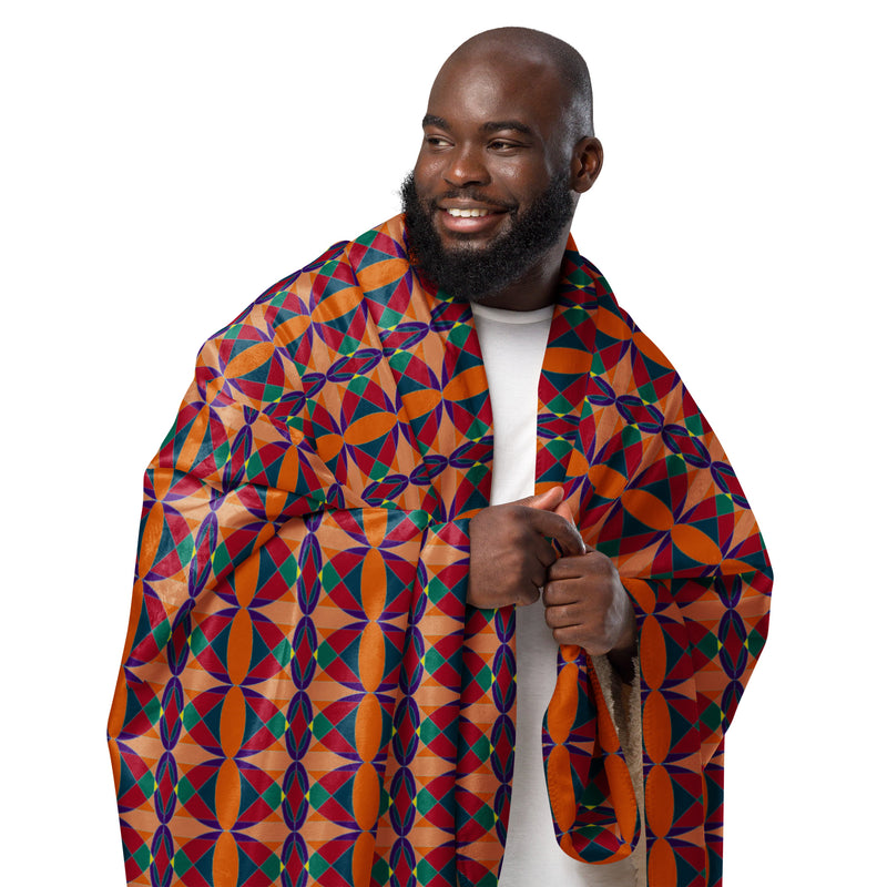 Ujima Sherpa Blanket | Kwanzaa Home Decor