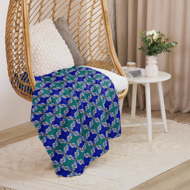 Ibu Agana Pathways Sherpa Blanket | Afrocentric Home Decor