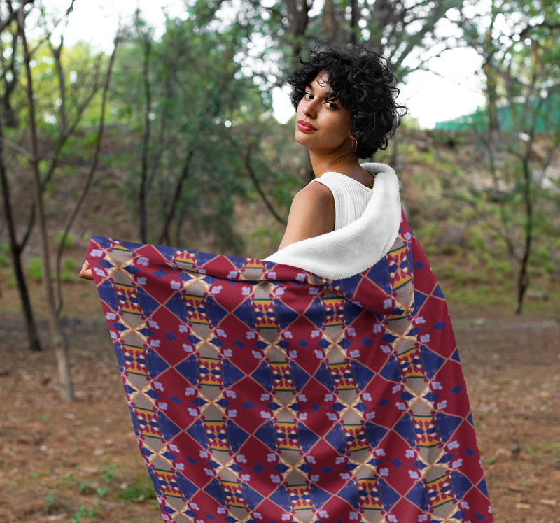 Ujamaa Hooded Blanket | Kwanzaa & Black Pride Decor