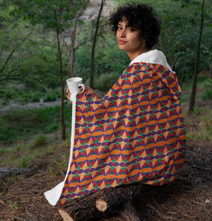 Ujima Hooded Blanket | Kwanzaa & Black Heritage Decor