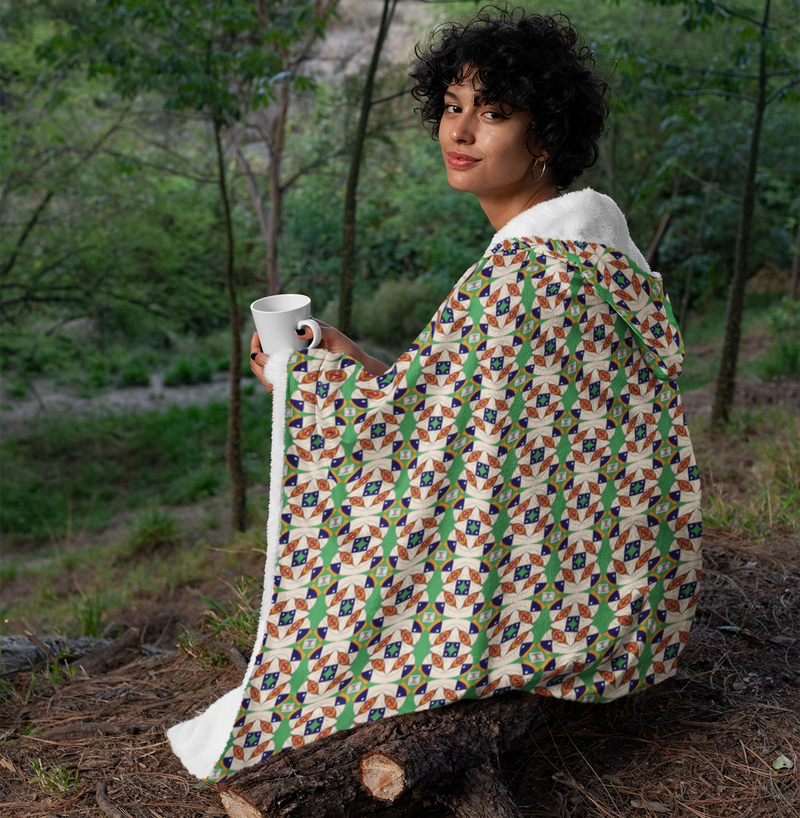 Umoja Hooded Blanket | Black Unity & Kwanzaa Decor