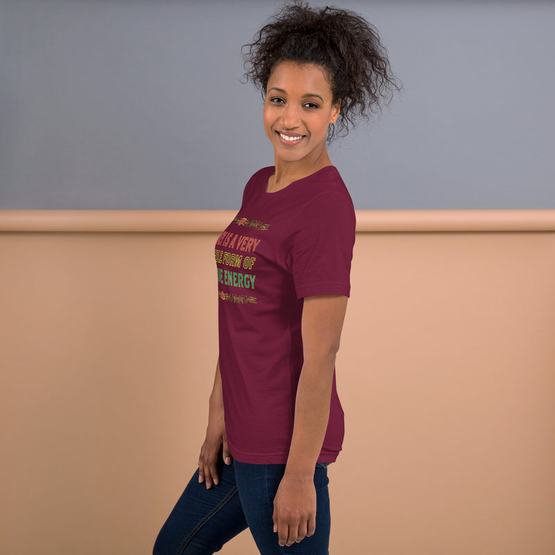 Money Is A Tangible Form Of Love Energy T-Shirt | Black Wealth Affirmation