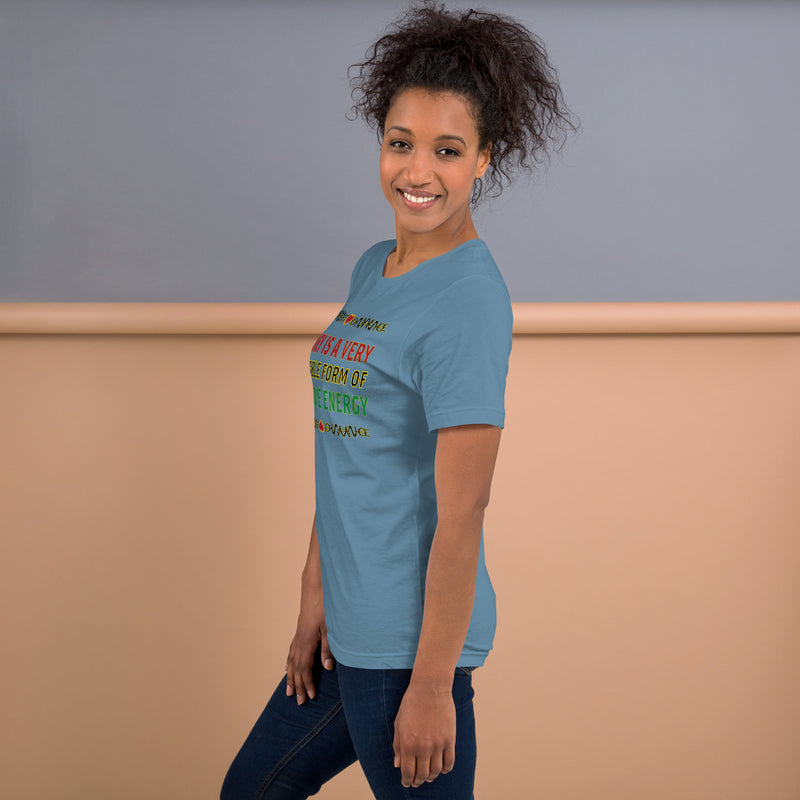 Money Is A Tangible Form Of Love Energy T-Shirt | Black Wealth Affirmation