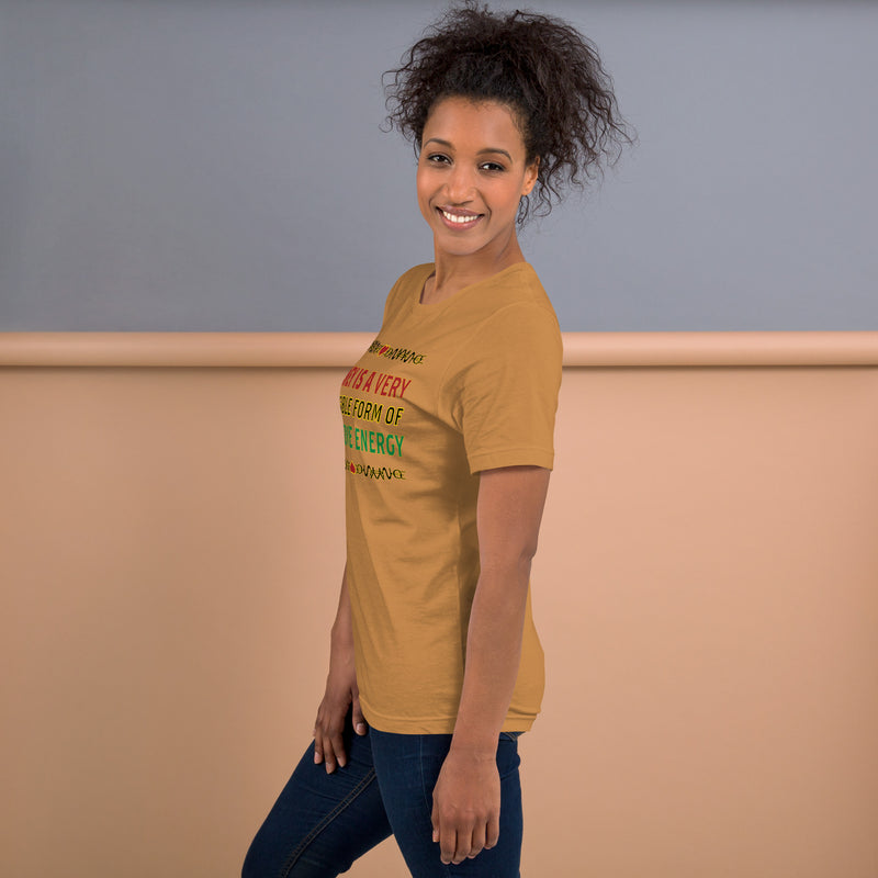 Money Is A Tangible Form Of Love Energy T-Shirt | Black Wealth Affirmation