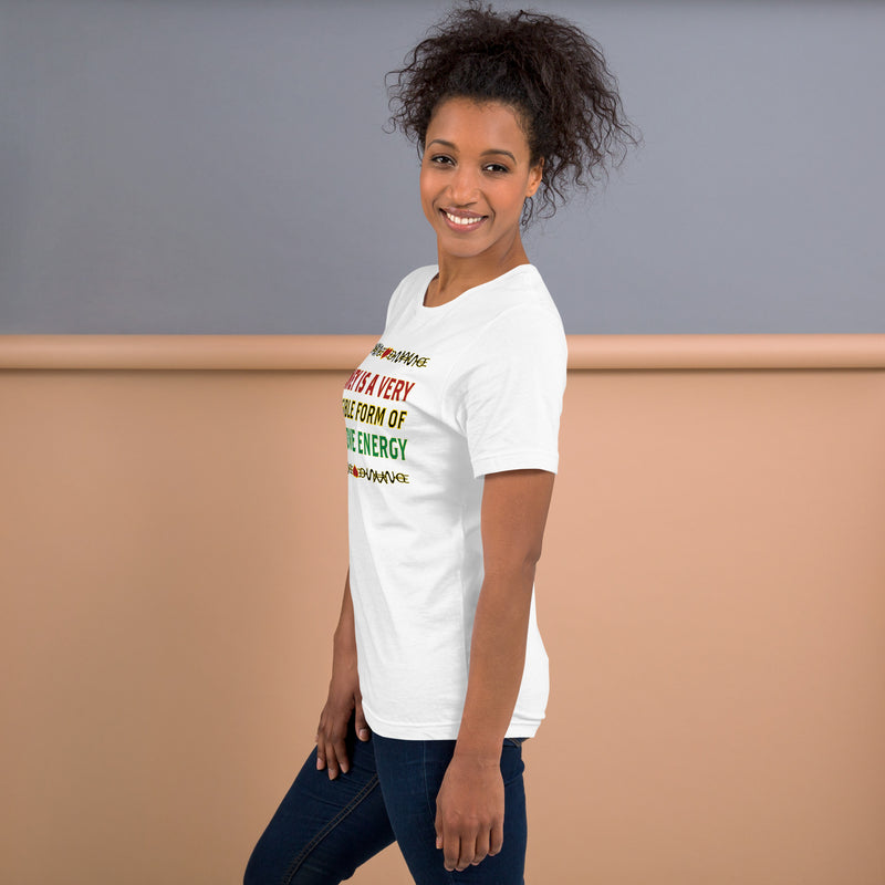 Money Is A Tangible Form Of Love Energy T-Shirt | Black Wealth Affirmation
