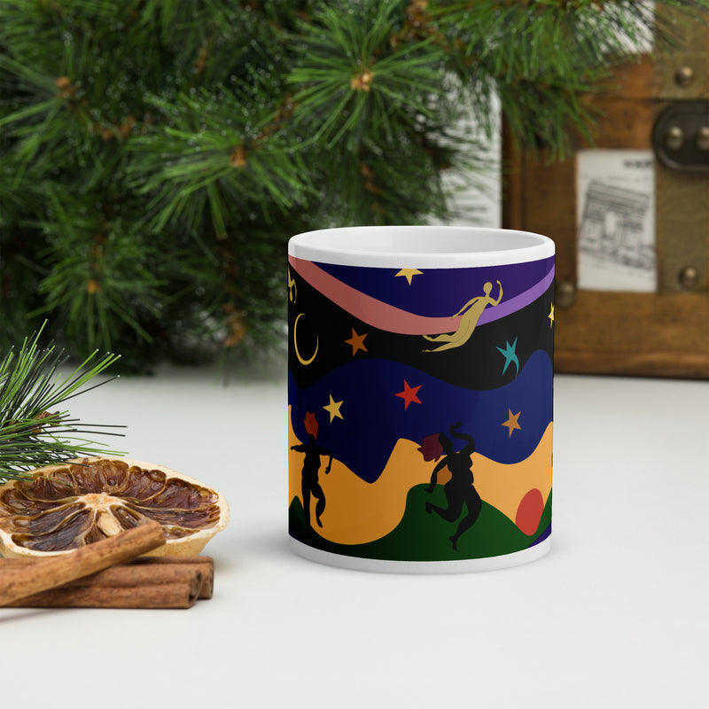 Autumn Dancers Mug | Black Joy & Afrocentric Art