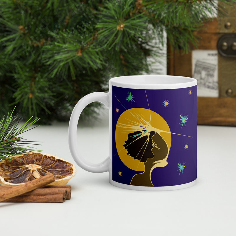 Moon Maiden Mug | Black Goddess Art
