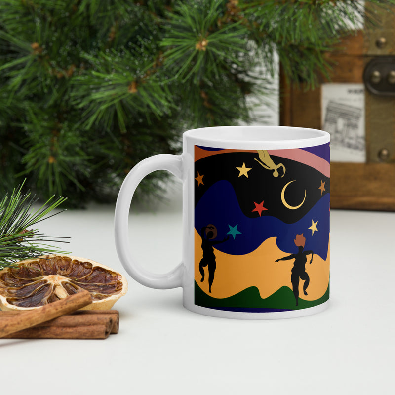 Autumn Dancers Mug | Black Joy & Afrocentric Art
