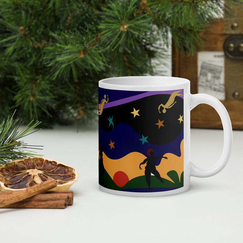 Autumn Dancers Mug | Black Joy & Afrocentric Art