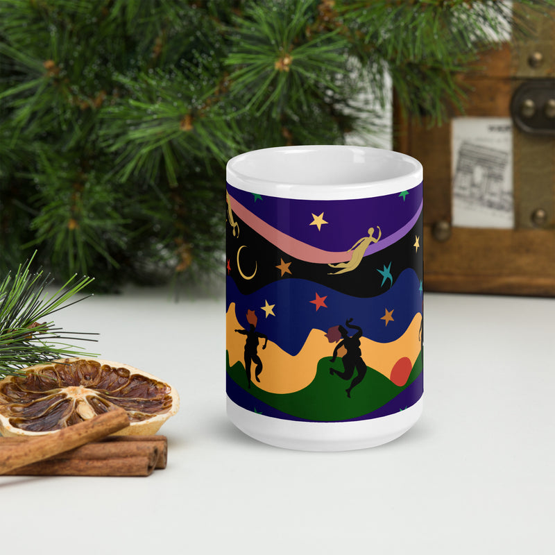Autumn Dancers Mug | Black Joy & Afrocentric Art