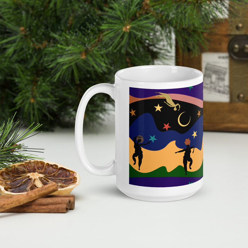 Autumn Dancers Mug | Black Joy & Afrocentric Art