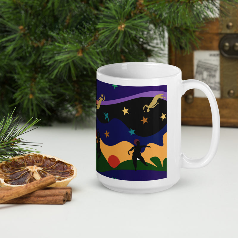 Autumn Dancers Mug | Black Joy & Afrocentric Art