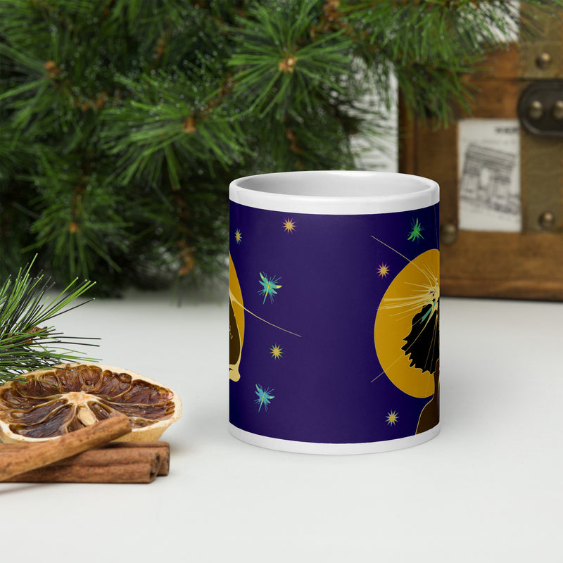 Moon Maiden Mug | Black Goddess Art