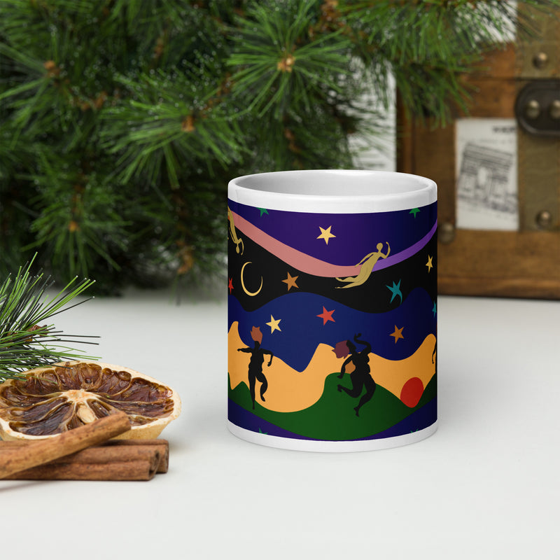 Autumn Dancers Mug | Black Joy & Afrocentric Art
