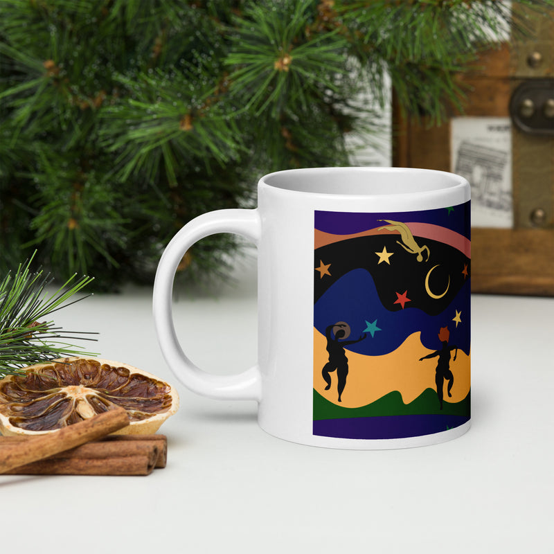 Autumn Dancers Mug | Black Joy & Afrocentric Art