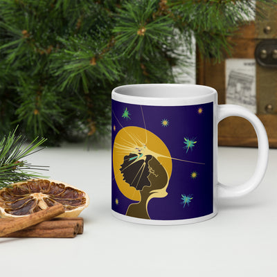 Moon Maiden Mug | Black Goddess Art