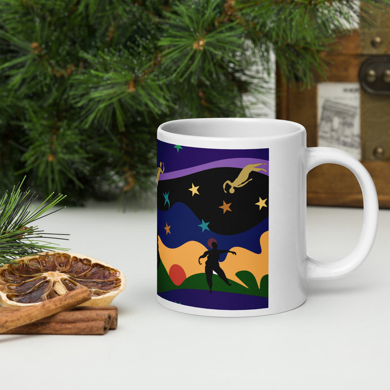 Autumn Dancers Mug | Black Joy & Afrocentric Art