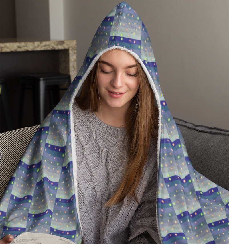 Winter Star Basket Hooded Blanket | Afrocentric Cozy Decor