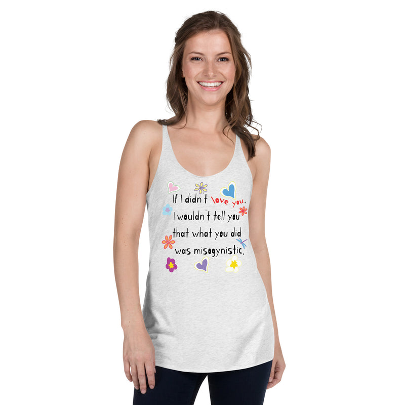 Love Wins | Anti-Misogyny Racerback Tank Top | Black Queer Pride