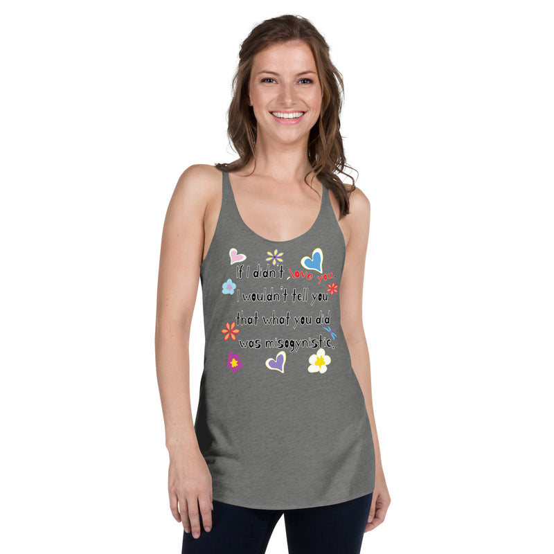Love Wins | Anti-Misogyny Racerback Tank Top | Black Queer Pride