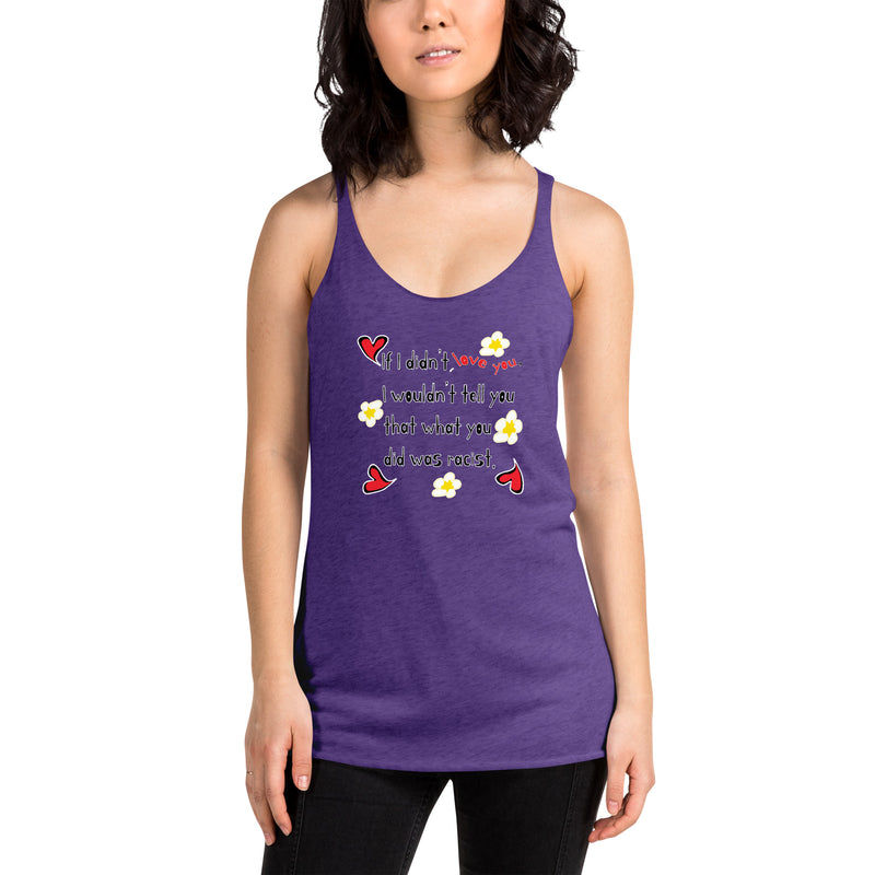 Love Wins | Anti-Racism Racerback Tank Top | Black Pride Apparel