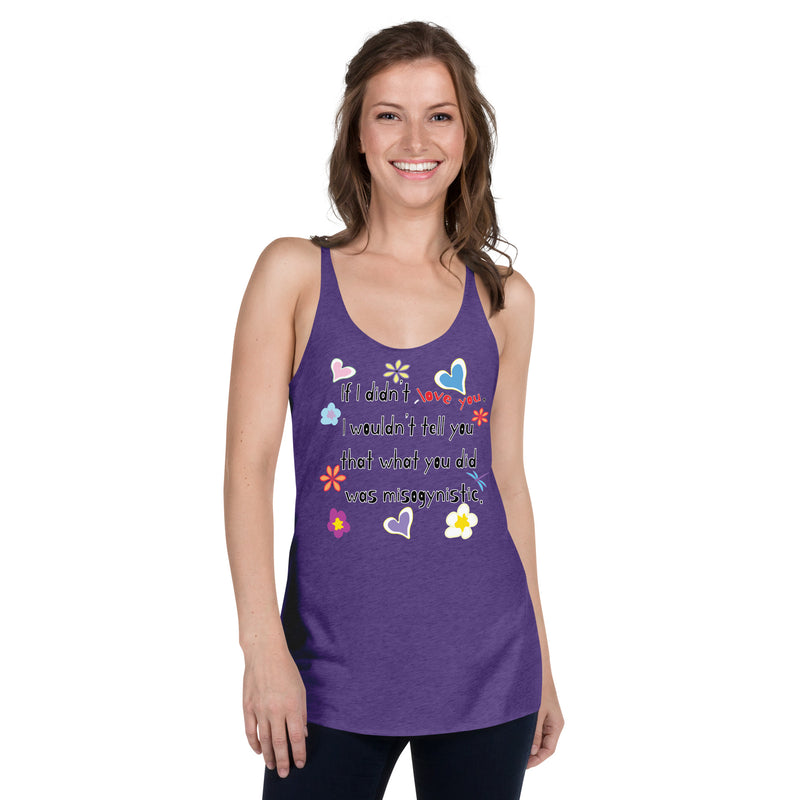 Love Wins | Anti-Misogyny Racerback Tank Top | Black Queer Pride