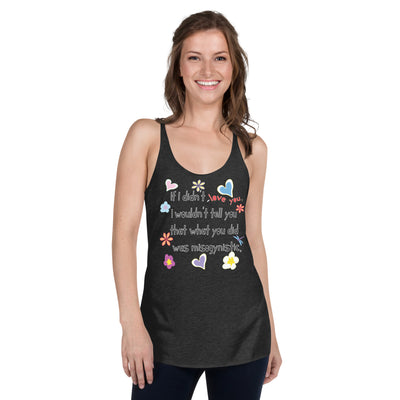 Love Wins | Anti-Misogyny Racerback Tank Top | Black Queer Pride