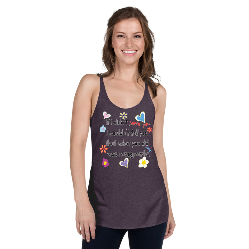 Love Wins | Anti-Misogyny Racerback Tank Top | Black Queer Pride