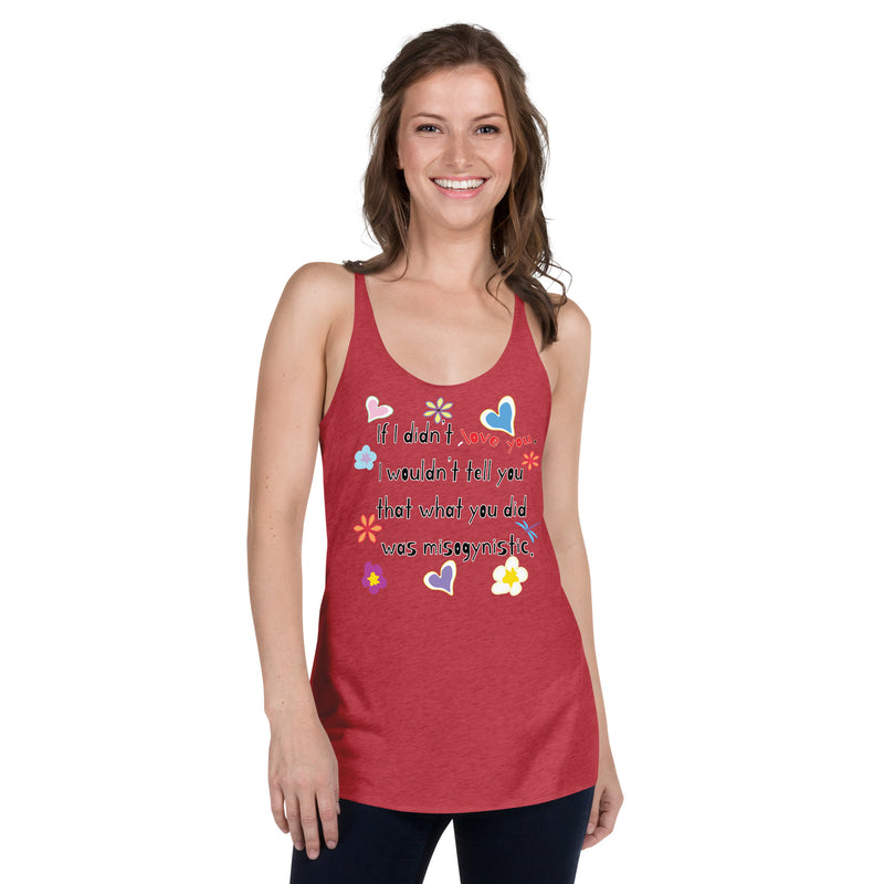 Love Wins | Anti-Misogyny Racerback Tank Top | Black Queer Pride