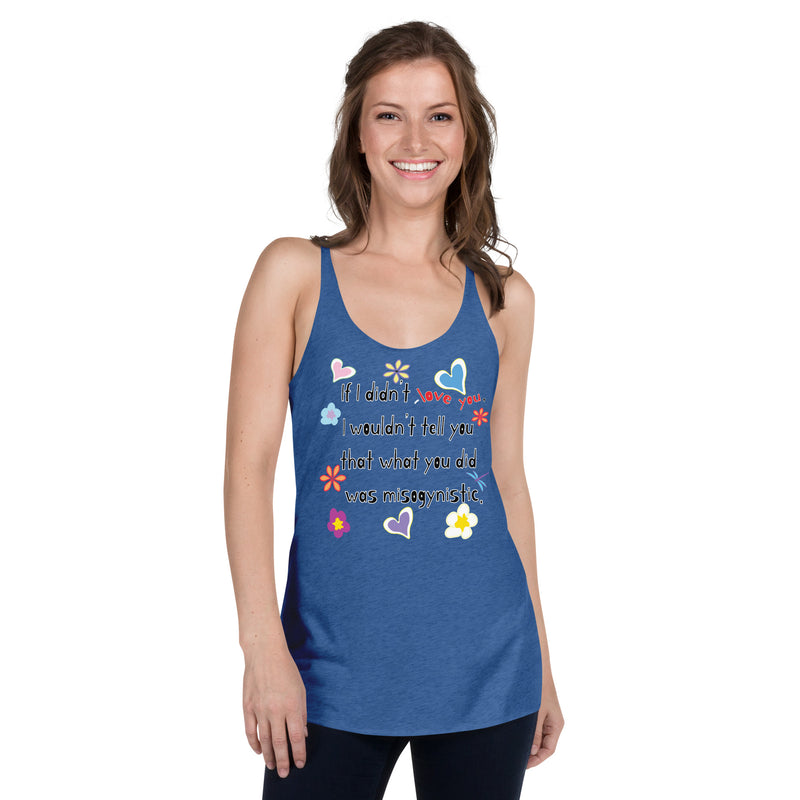 Love Wins | Anti-Misogyny Racerback Tank Top | Black Queer Pride